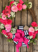 Load image into Gallery viewer, Pretty in Pink Spring/Summer Wreath