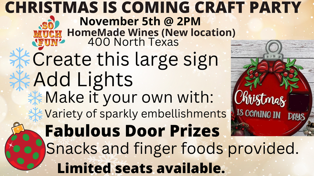 November Paint Party - Christmas is Coming